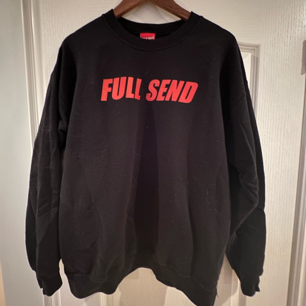 Black Full Send by Nelk Boys Classic Crewneck Men’s L